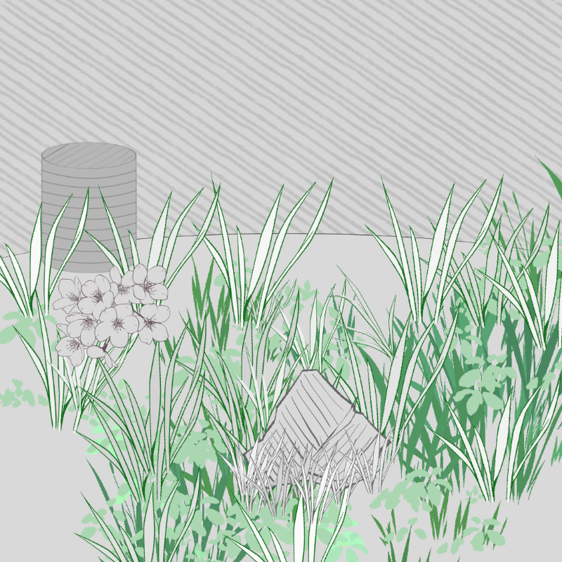 Wild Grass and Rubble #133 static token preview