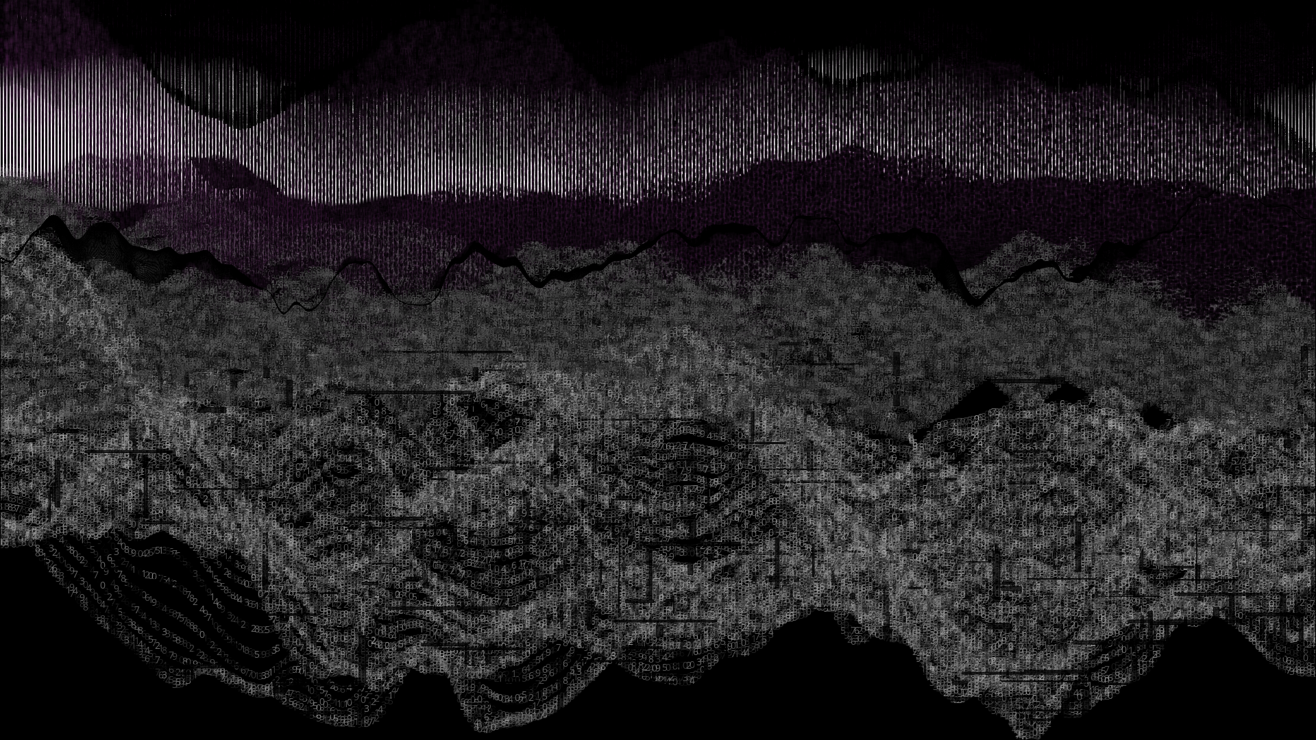 Pixel rain in a data landsacape #174 static token preview