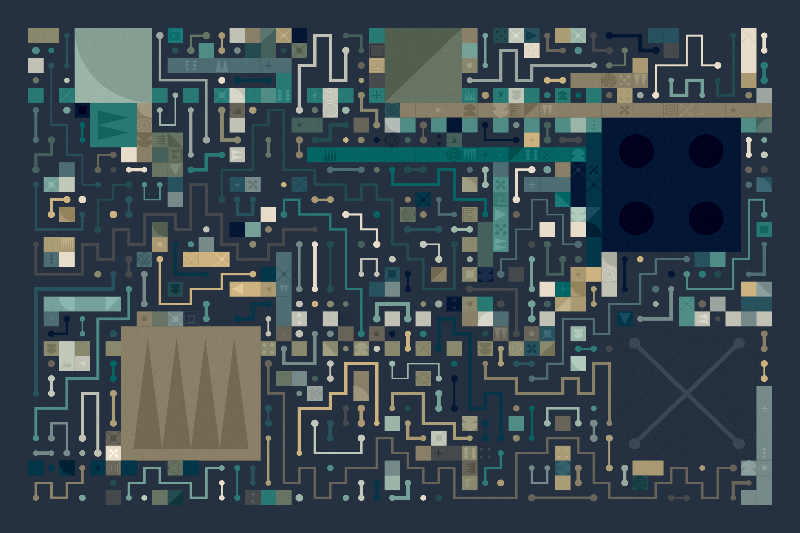 Scattered Pathways #201 static NFT preview