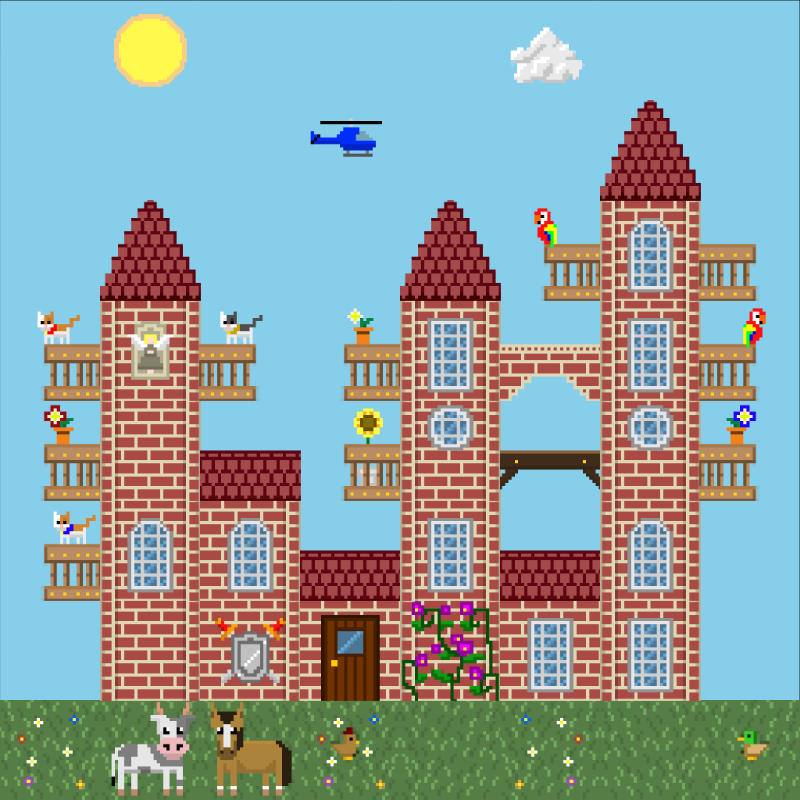 2D Mansion #256 static NFT preview