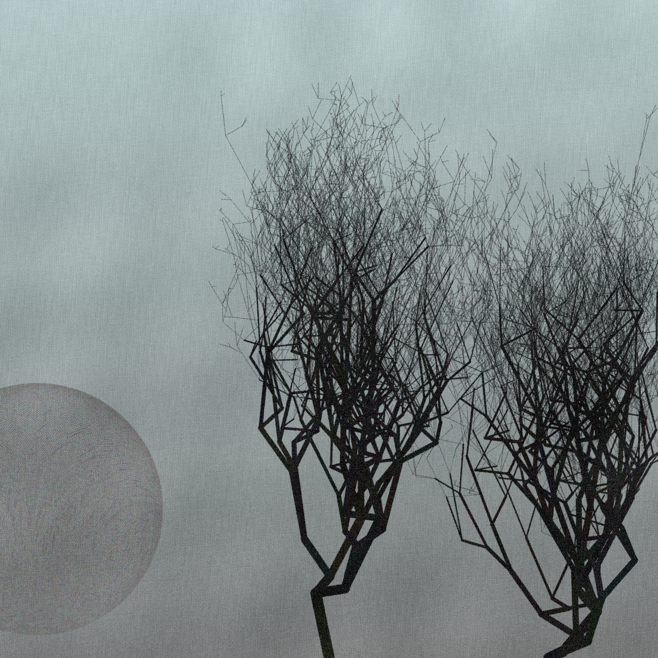 Three dead trees on earth #86 static NFT preview