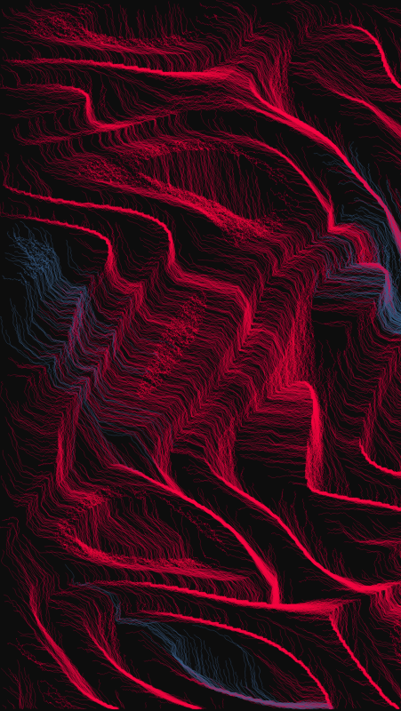 Algoscapes | Rock-face #587 static NFT preview
