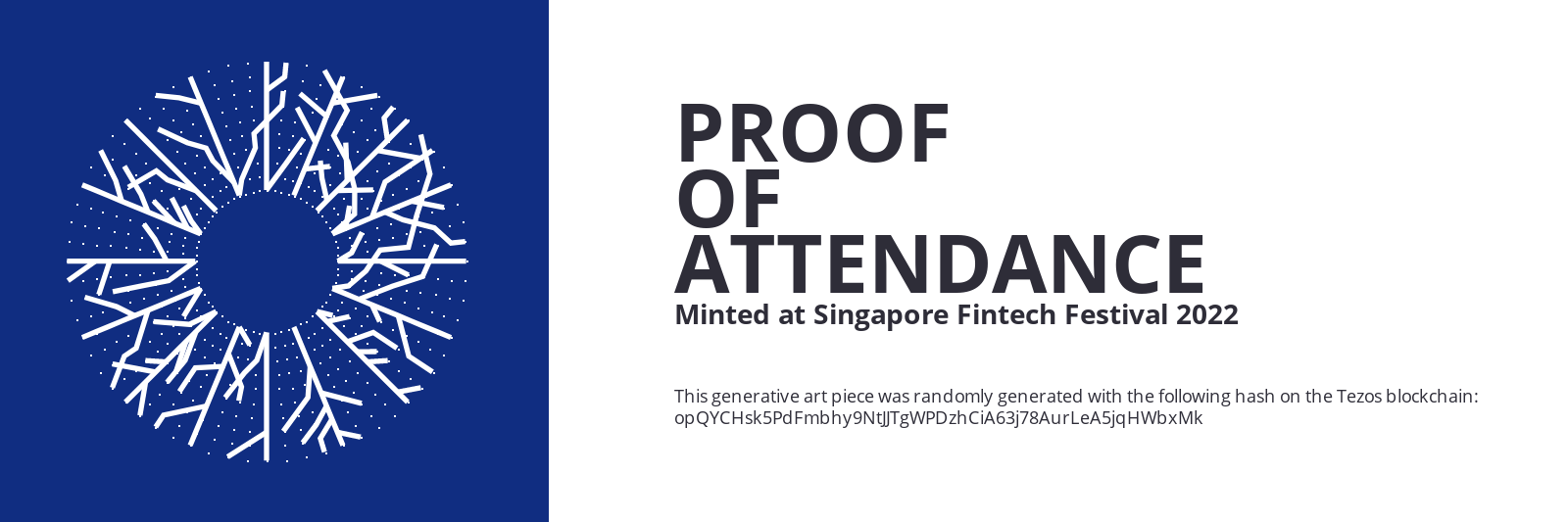 SFF2022 Proof of Attendance Token #1098 static token preview