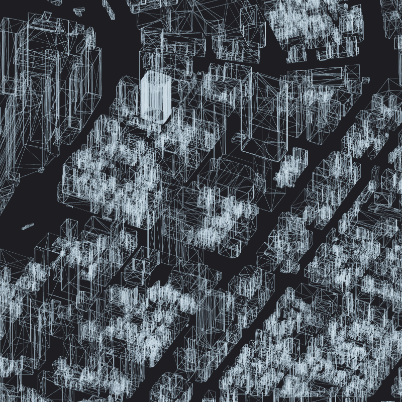 Wireframe City: Tokyo Shibuya #45 static token preview