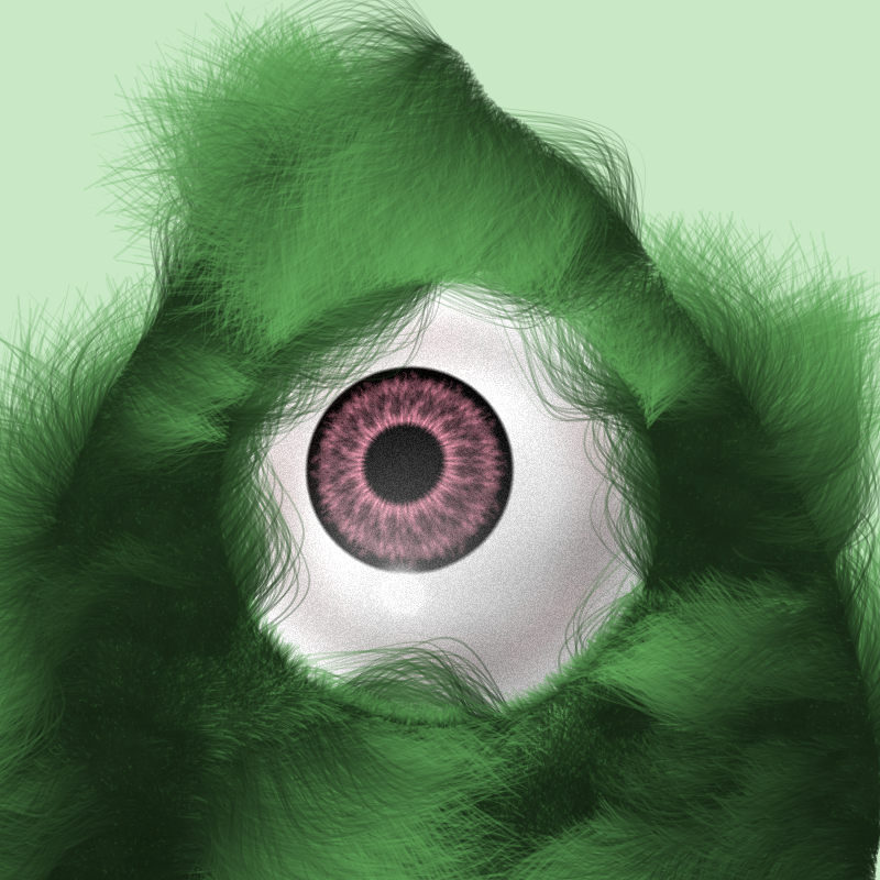 Fuzzy Gaze #53 static NFT preview