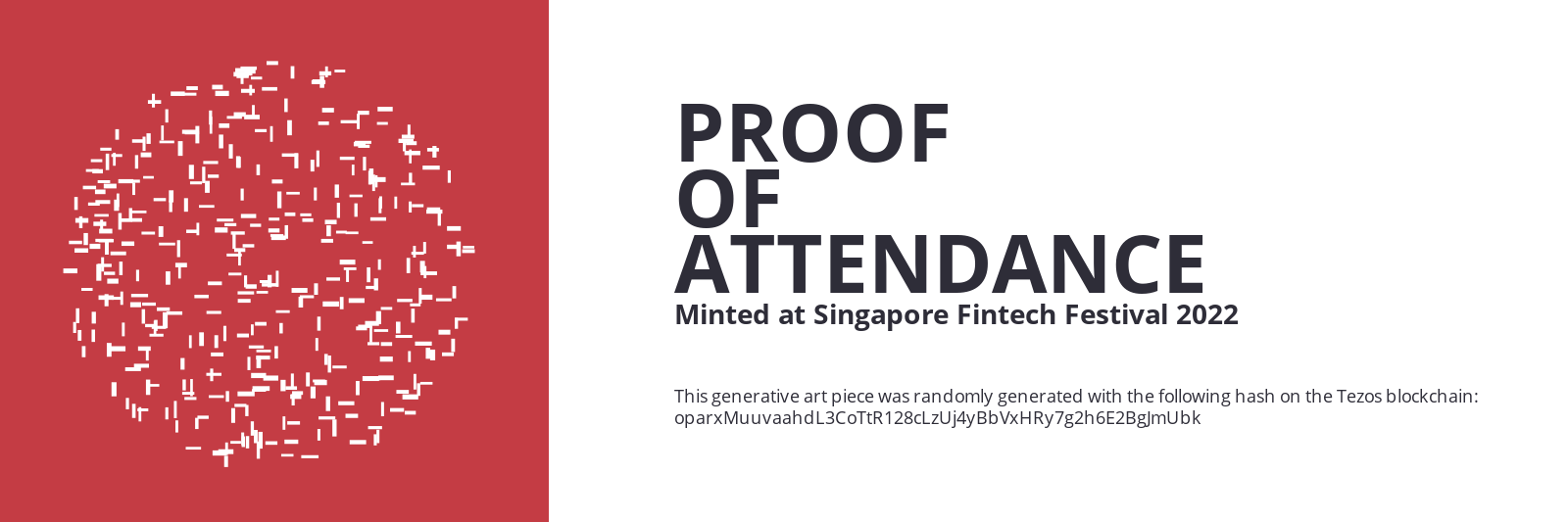 SFF2022 Proof of Attendance Token #1860 static token preview