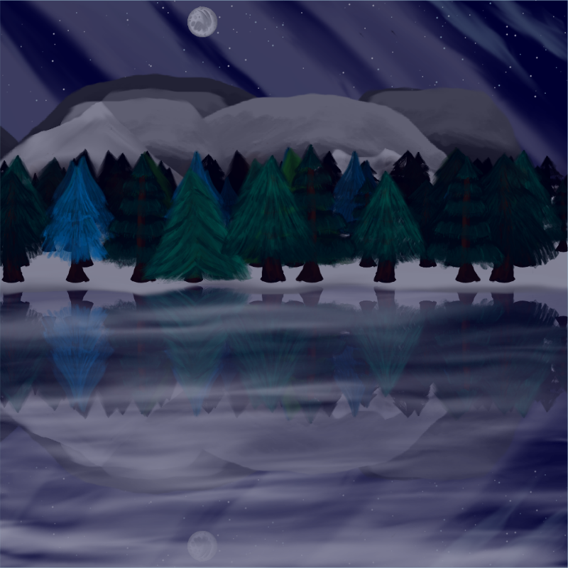 Moony Winter Lake #37 static NFT preview