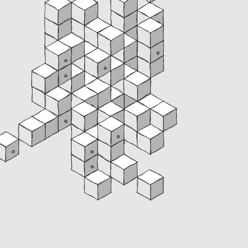 Hand drawn Voxels #15 static token preview
