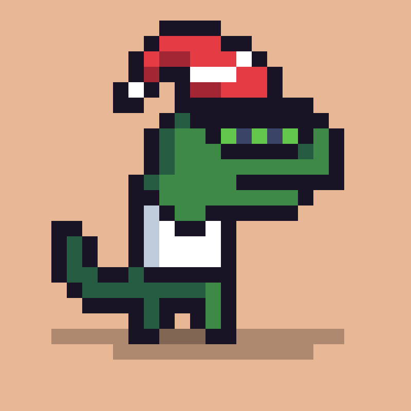 Pixel Dinos #30 static token preview