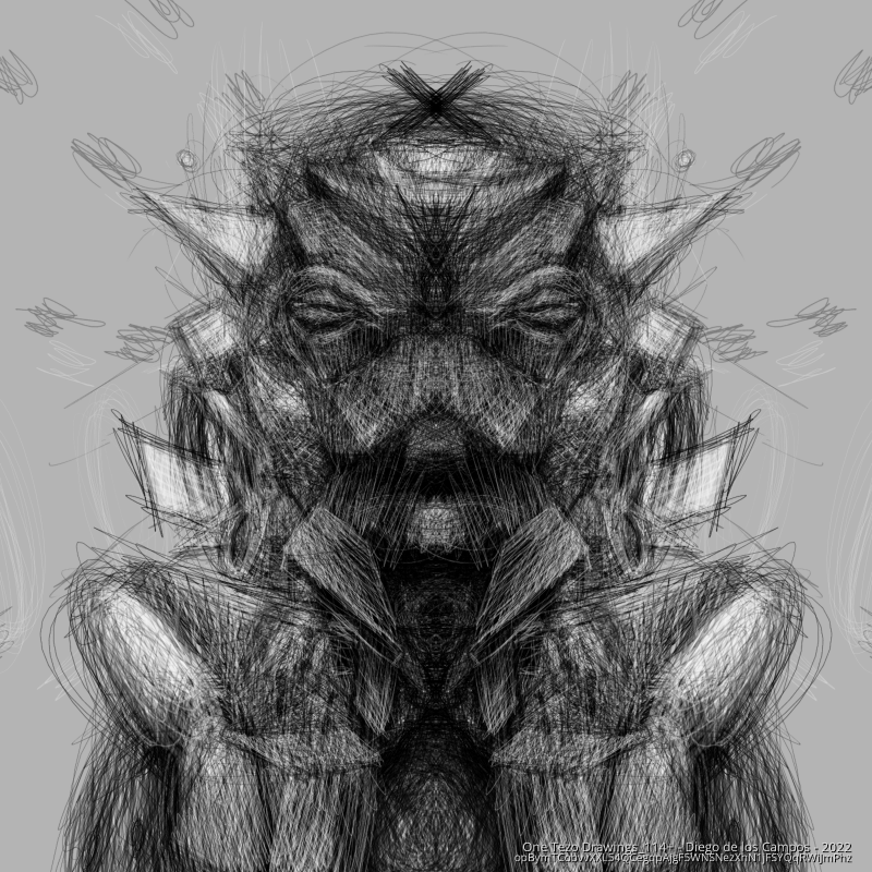 One Tezo Drawings_114+ #65 static token preview