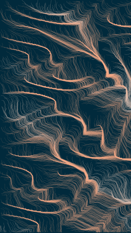 Algoscapes | Rock-face #460 static token preview