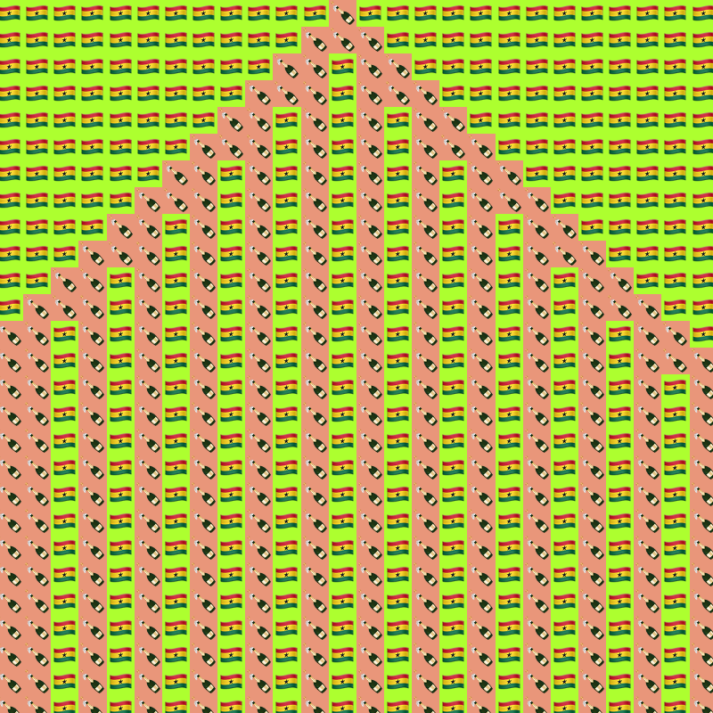Elementary Cellular Emoji Automata #98 static token preview