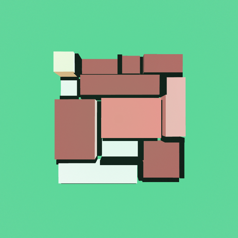 Mondrian3D #54 static NFT preview