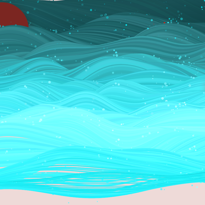 The Ocean Waves #134 static token preview