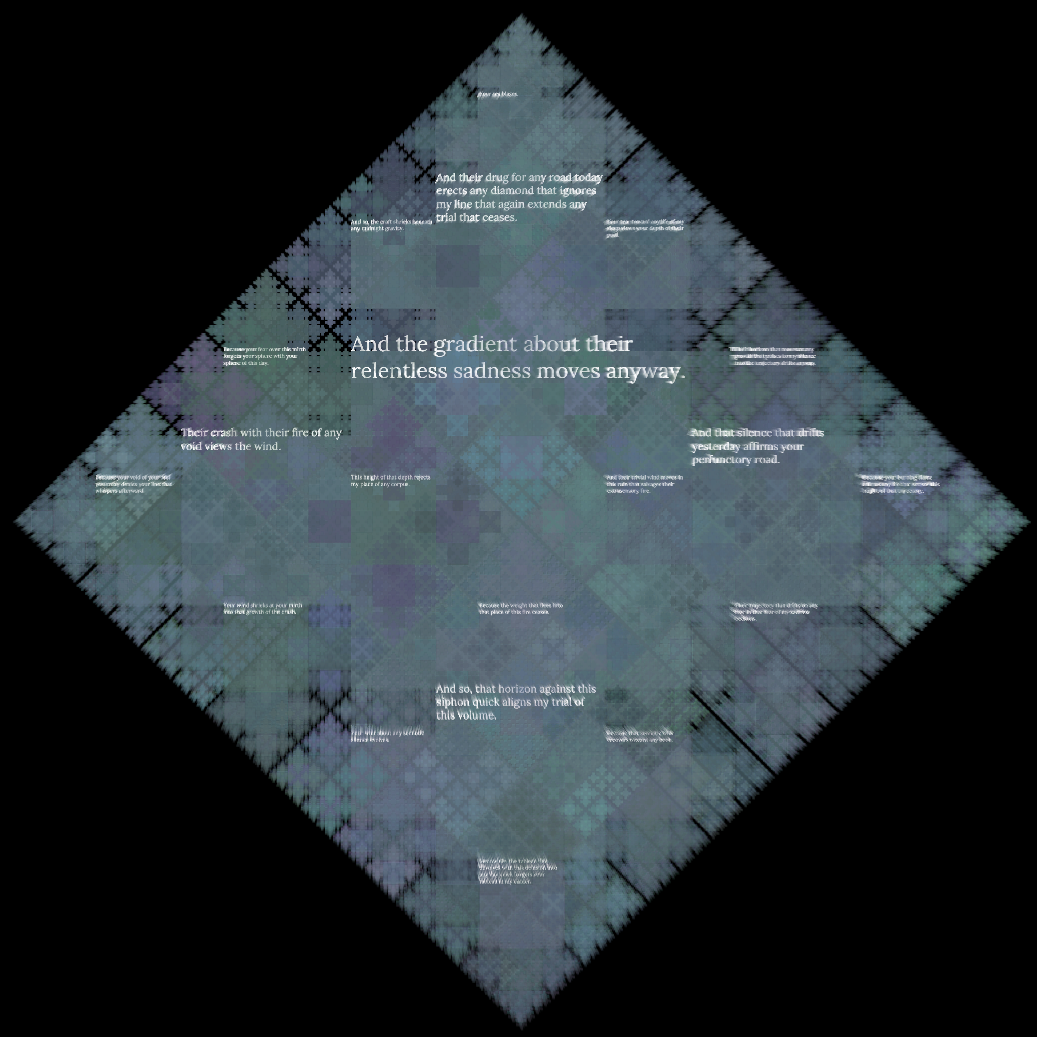 Diamond Fractal Fire #60 static NFT preview