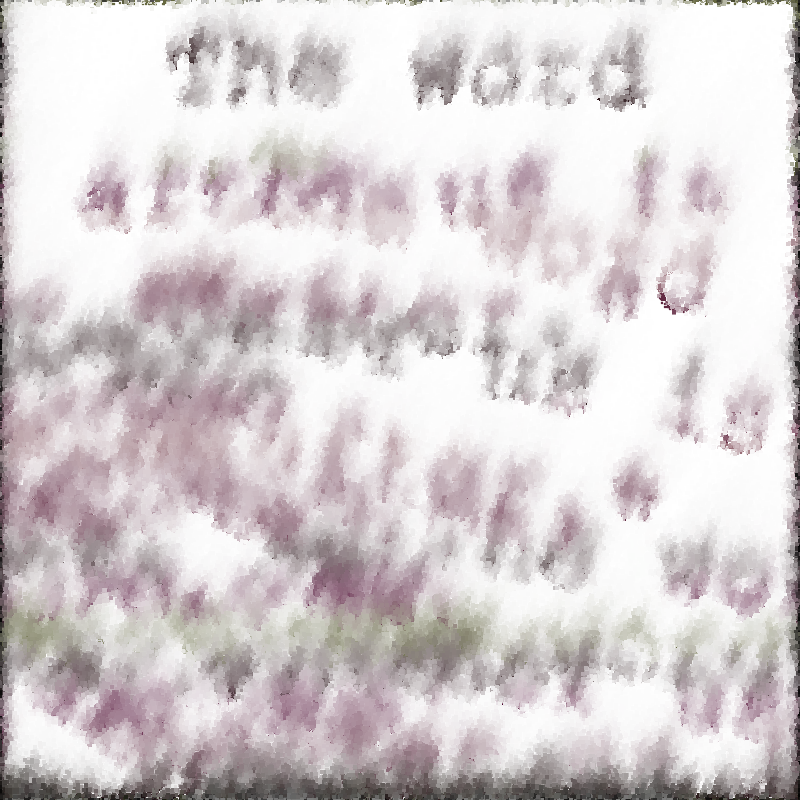 THE WORD AFTER US: An AI poetry unreading #483 static token preview