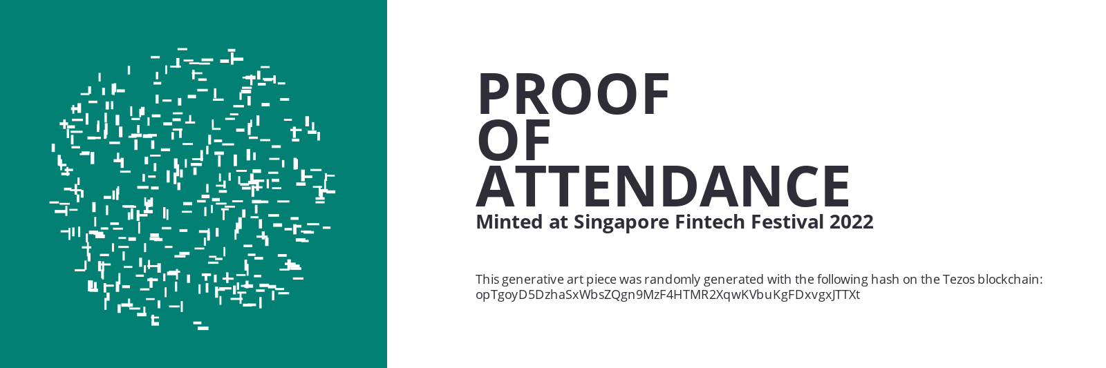 SFF2022 Proof of Attendance Token #1353 static token preview