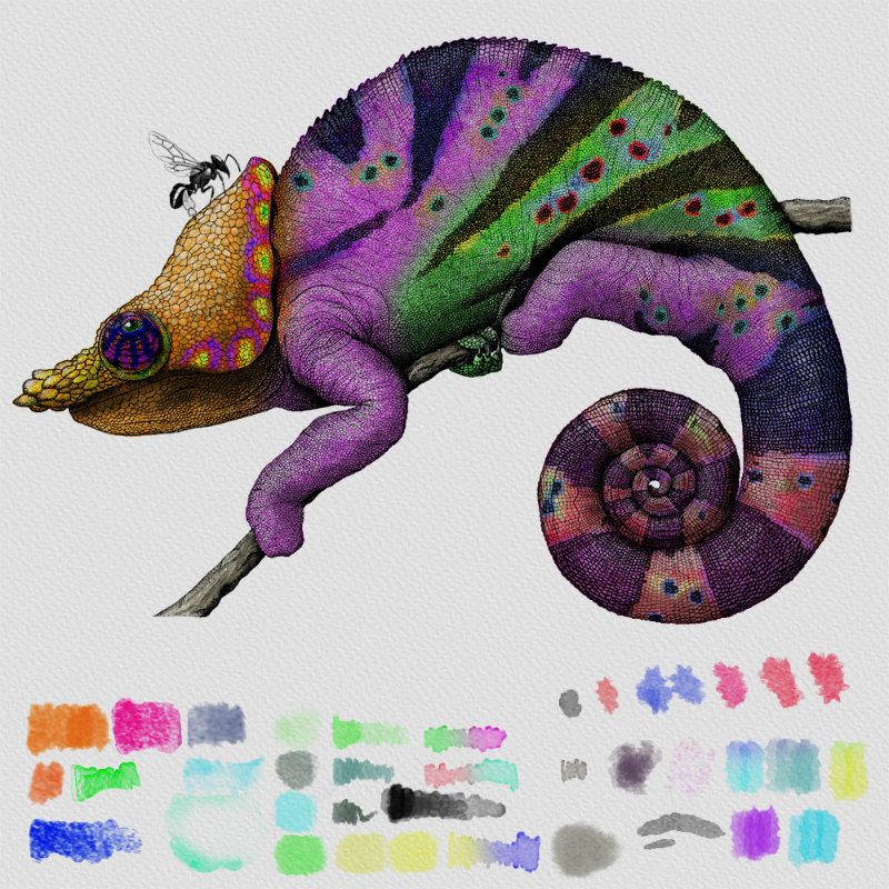 Colorful Cameleon #23 static token preview