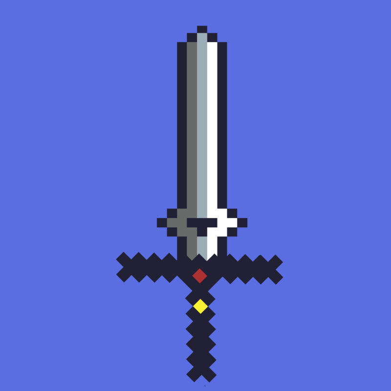 Generative Pixel Swords #10 static NFT preview