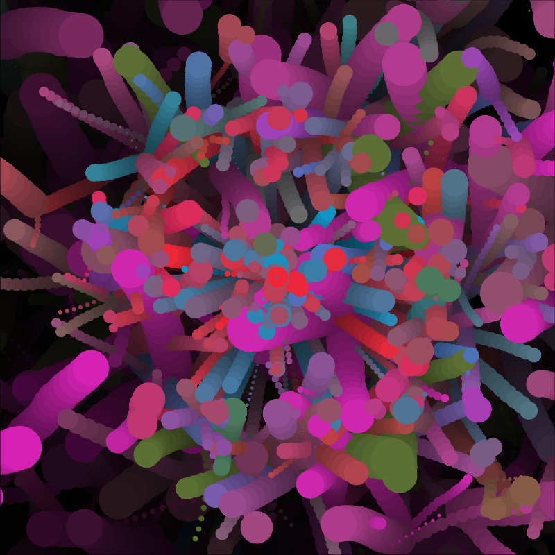 Instance Fractal Particles V1 #1 static NFT preview