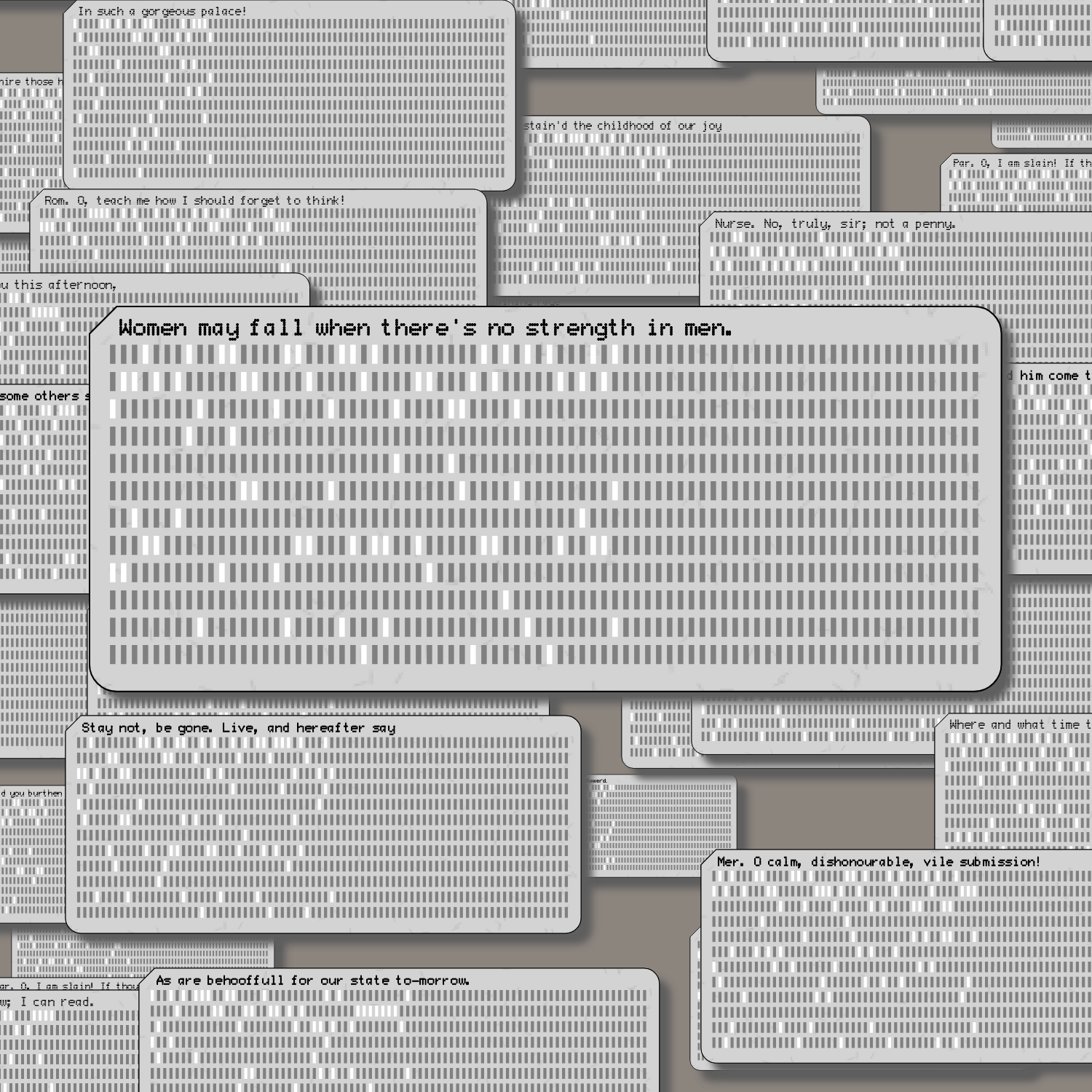 Romeo and Juliet on Punched Cards (Free) #77 static NFT preview