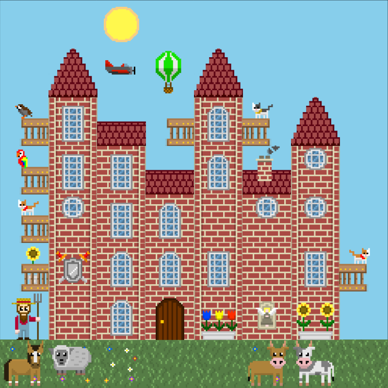 2D Mansion #529 static NFT preview