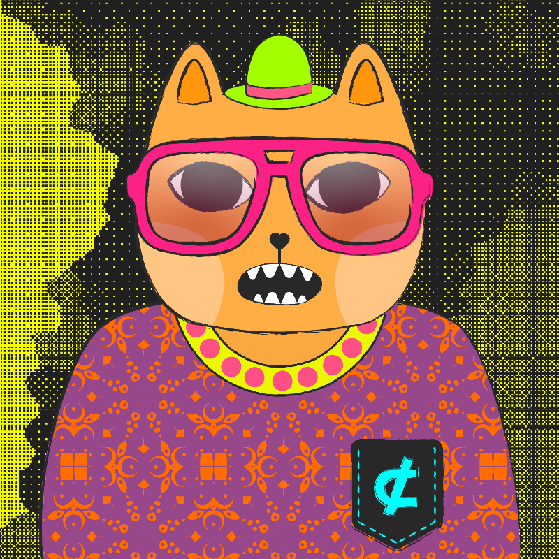 hash cats – genesis #202 static NFT preview