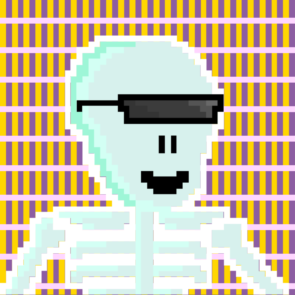 PIXEL SKULLETTI 1 #82 static NFT preview