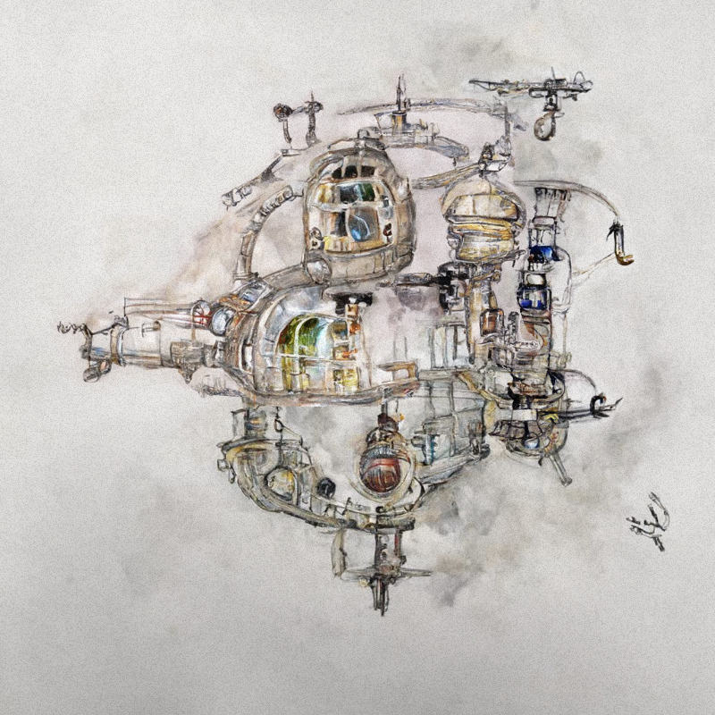 Utopian Space Castles #30 static token preview