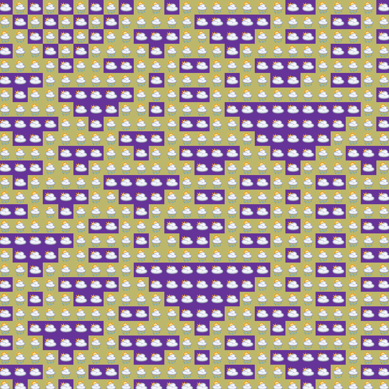 Elementary Cellular Emoji Automata #356 static NFT preview