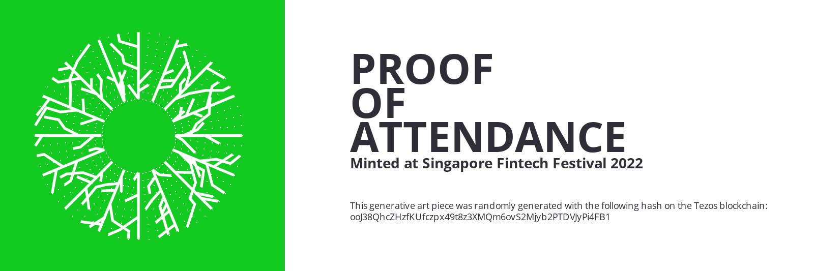 SFF2022 Proof of Attendance Token #1231 static token preview