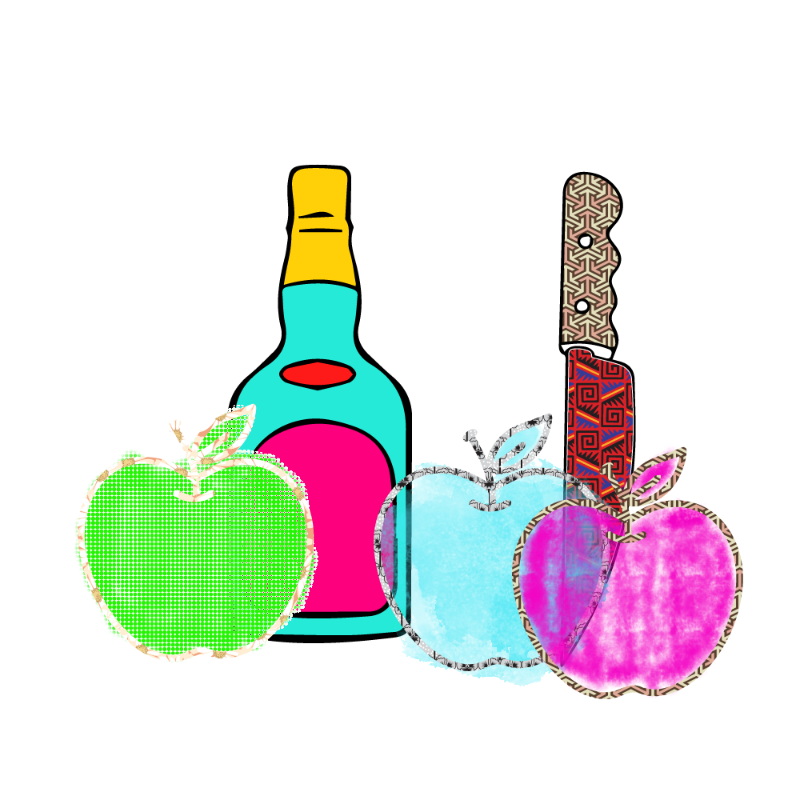 bottle and apples #243 static NFT preview
