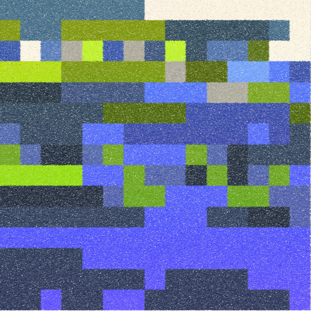 Hydrangea & Patchwork #295 static NFT preview