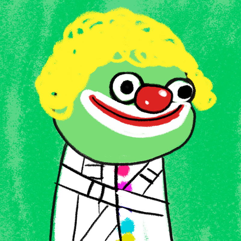 Peculiar clown #105 static NFT preview