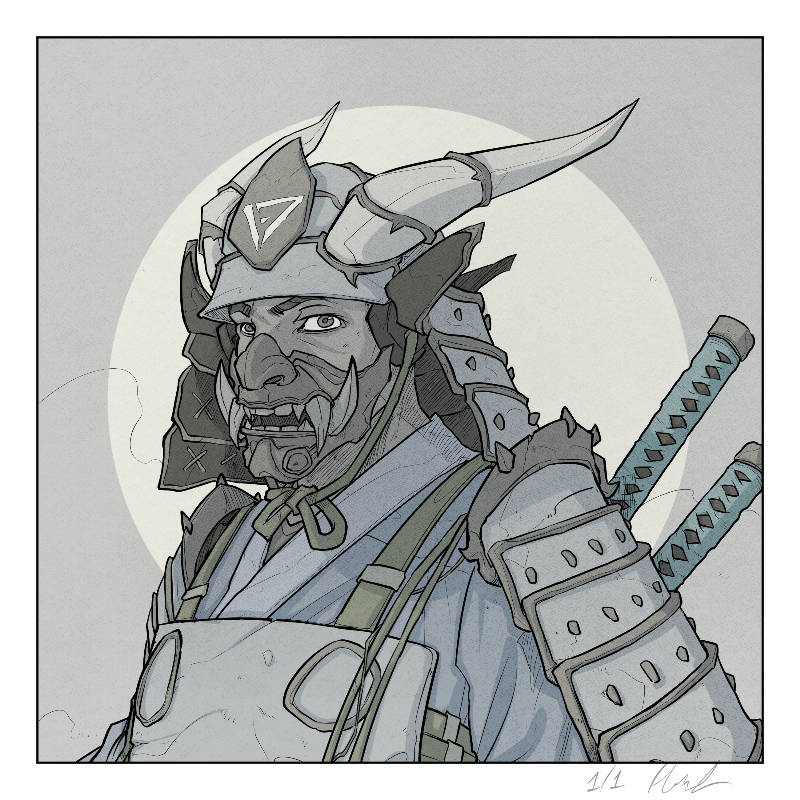 侍 (SAMURAI) #30 static NFT preview