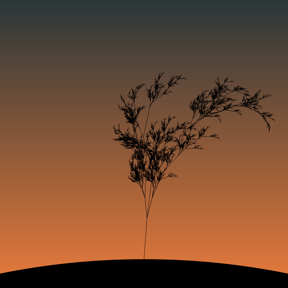 Fractal-Lsystem Tree #37 static token preview