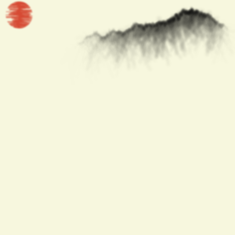 Sumi-E Mountains & Bamboo #50 static NFT preview