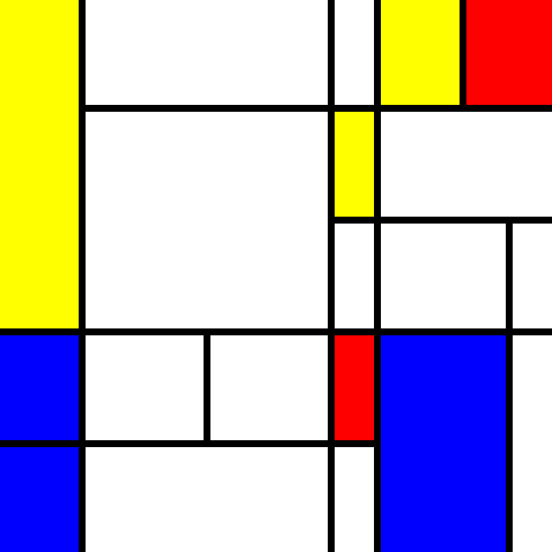 compositioninredblueandyellow.art, (NFT) #117 static token preview