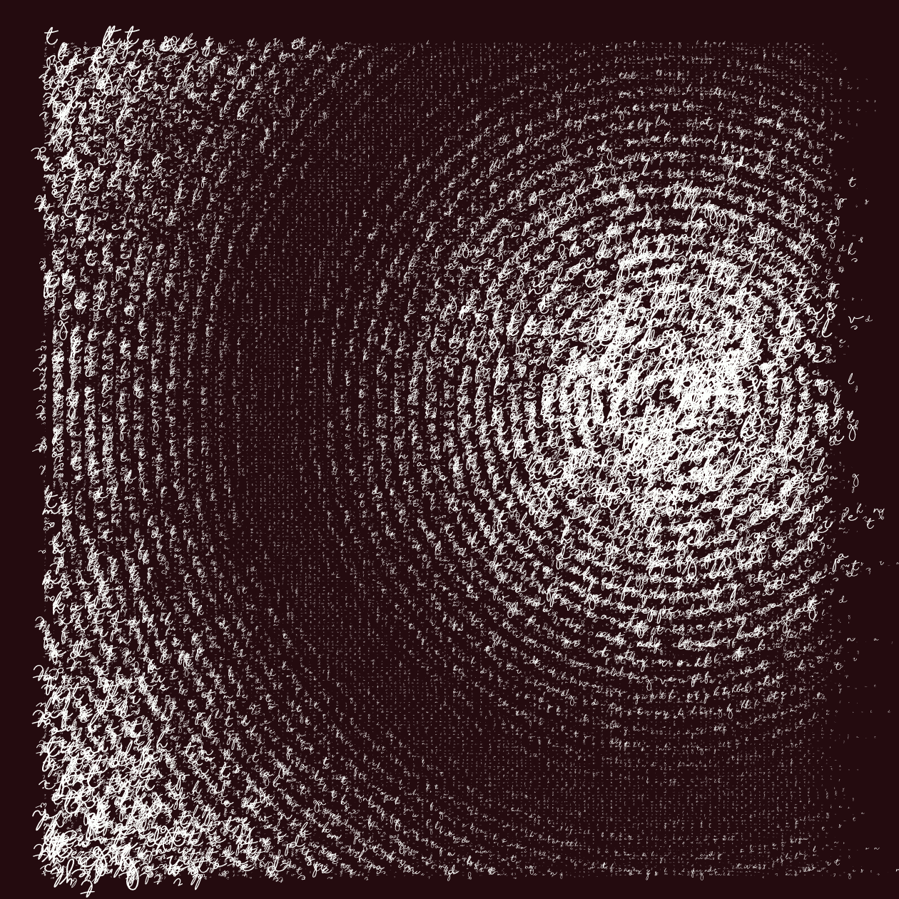 Asemic Writing 1o1 #127 static token preview