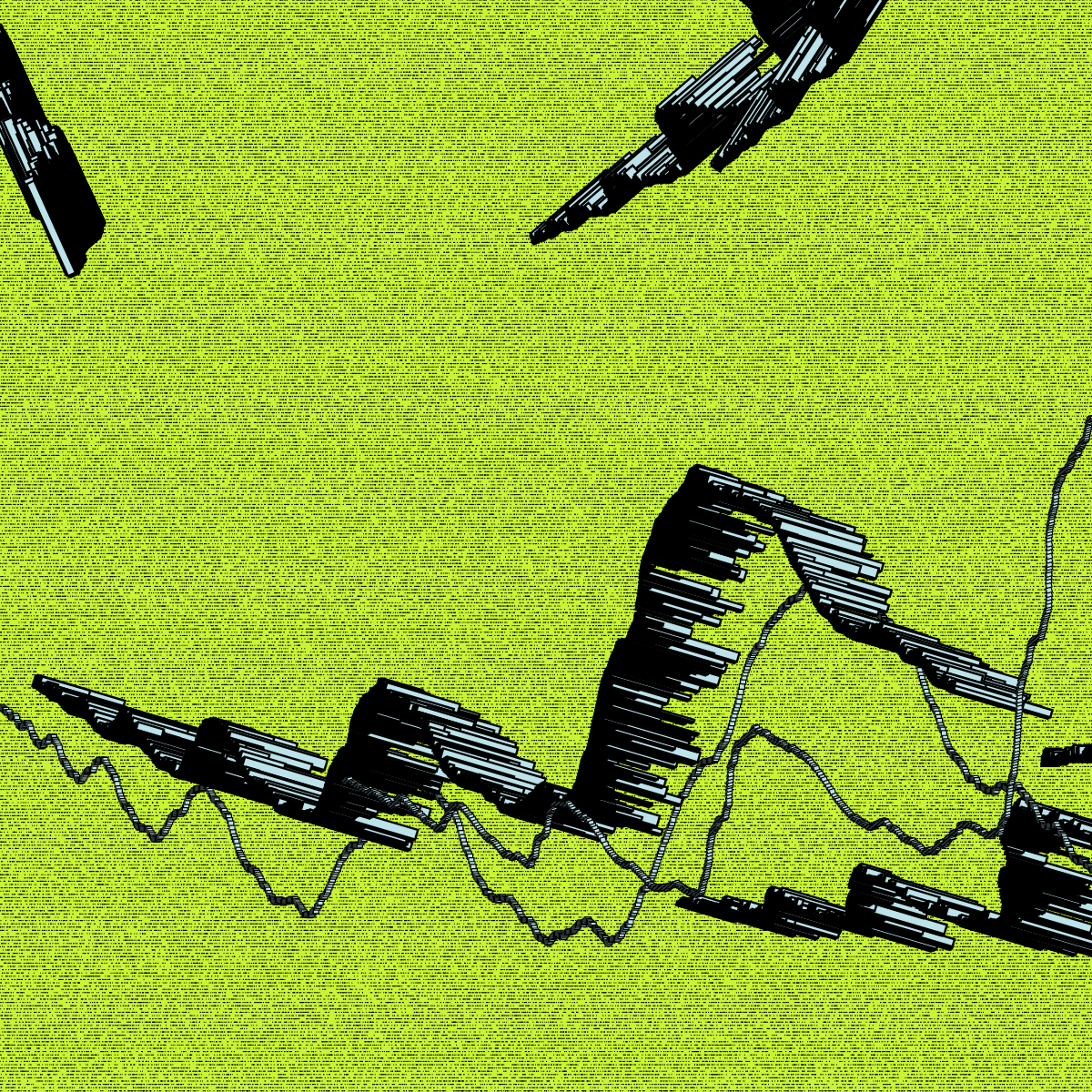 Walk with noise curve #257 static NFT preview