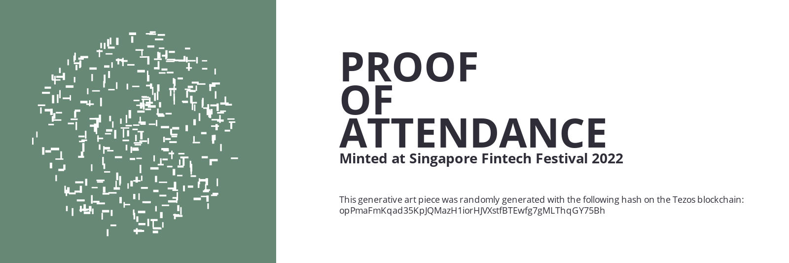 SFF2022 Proof of Attendance Token #943 static token preview