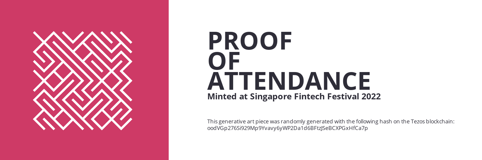 SFF2022 Proof of Attendance Token #1489 static token preview