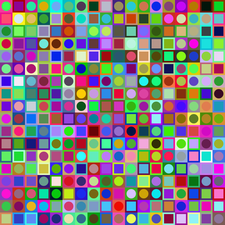 Square Dot Composition #492 static NFT preview