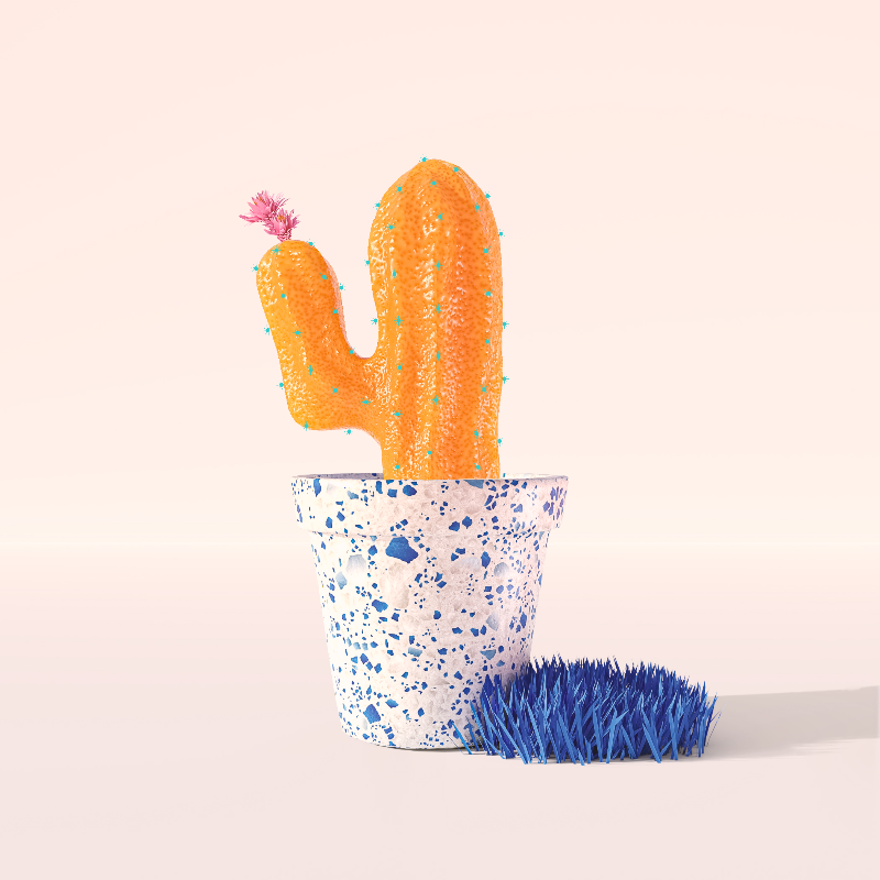 3D Crypto Cacti #19 static token preview