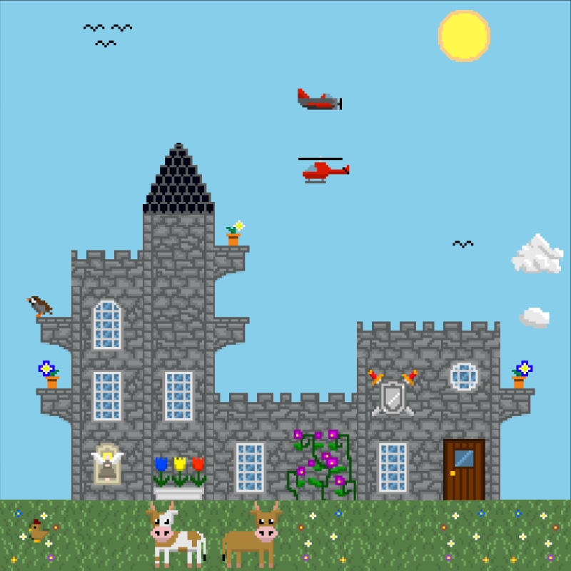2D Mansion #105 static NFT preview