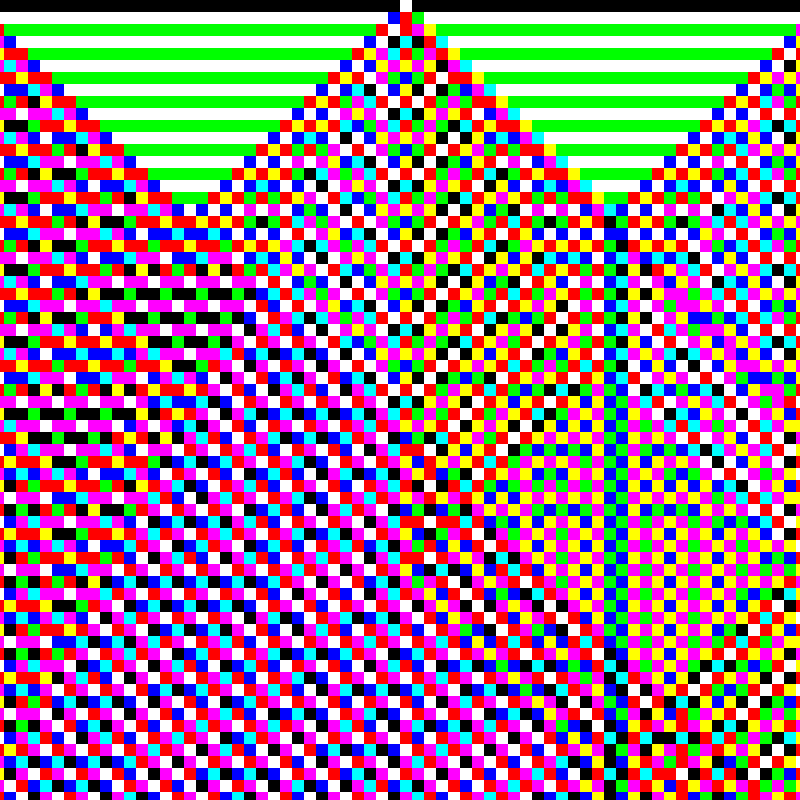 RGB Elementary Cellular Automaton #622 static token preview