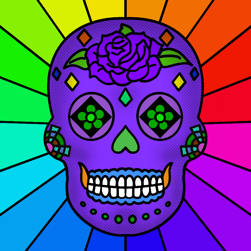 Sugar Skulls #54 static NFT preview