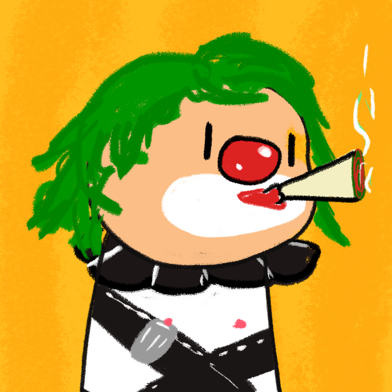 Peculiar clown #122 static NFT preview