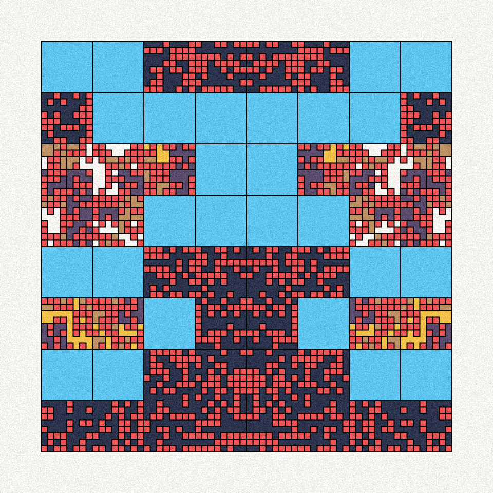 Pixel Blots #35 static NFT preview
