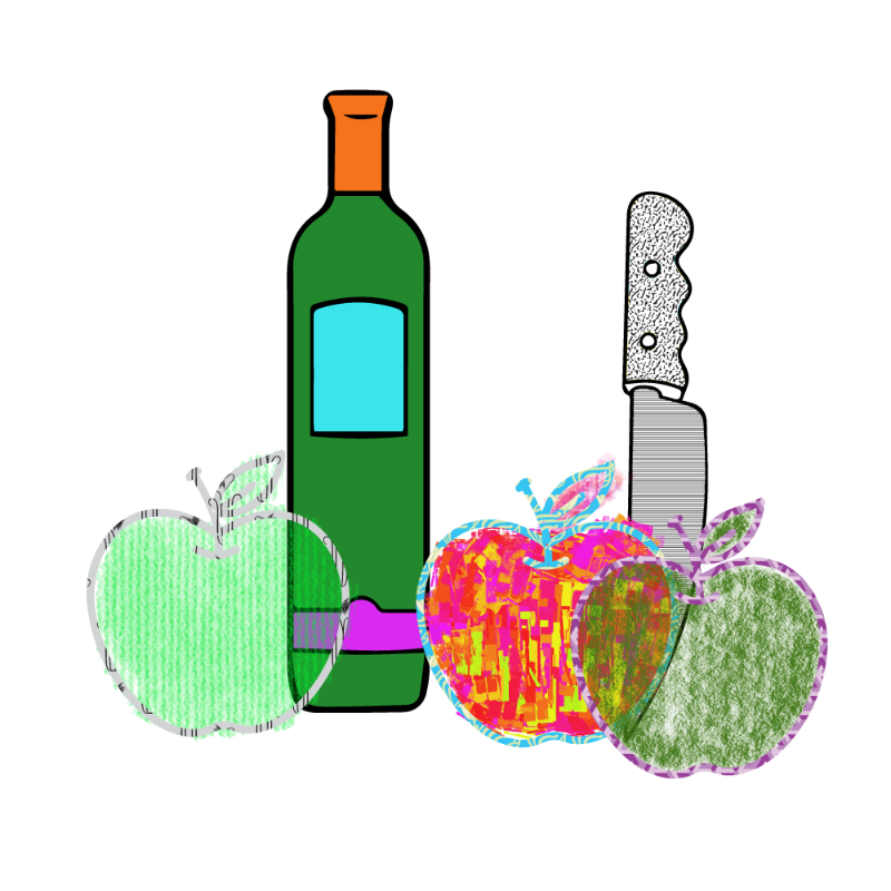 bottle and apples #77 static token preview